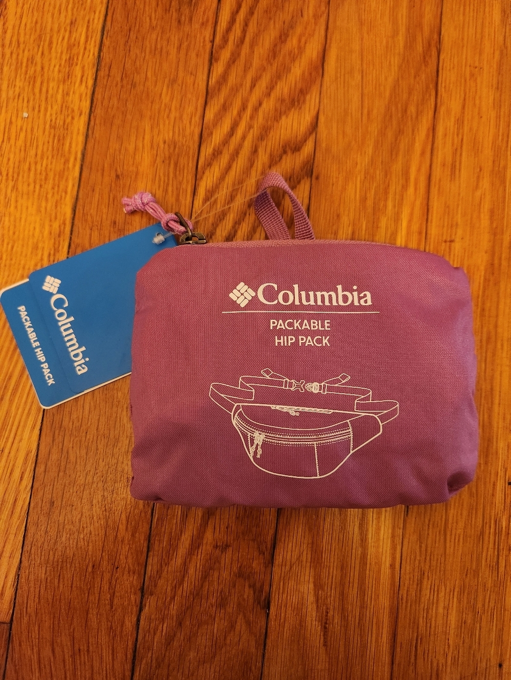 BRAND NEW Columbia Packable Hip Pack Waist Bag Fanny Pack Purple O/S Adjustable